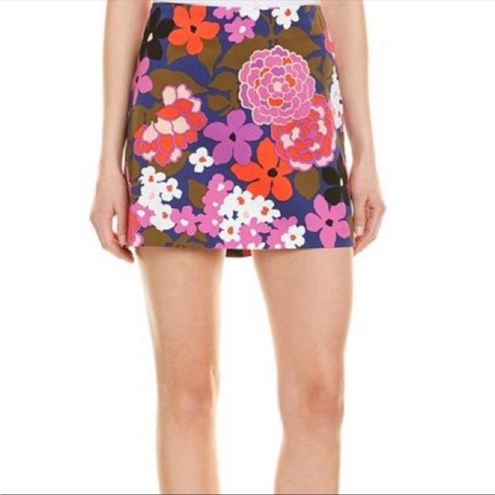 Trina Turk floral Rico mini skirt Sz 6